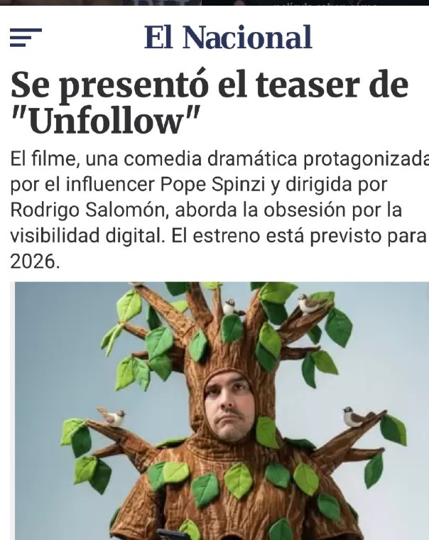 El Nacional: Se presentó el teaser de Unfollow